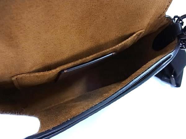 COACH コーチ ショルダーバッグ アメリア スモール サドル バッグ CP002 ブラック ソフト ペブル レザー レディース 超美品