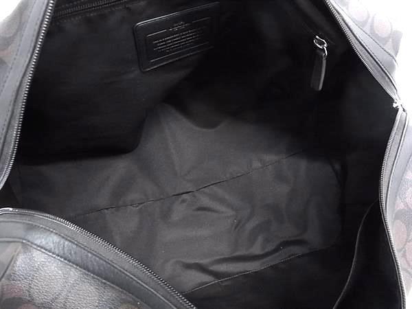 COACH コーチ バッグ 2WAY ボストンバッグ F93303 ブラウン シグネチャー キャンバス×レザー メンズ ショルダーバッグ 超美品