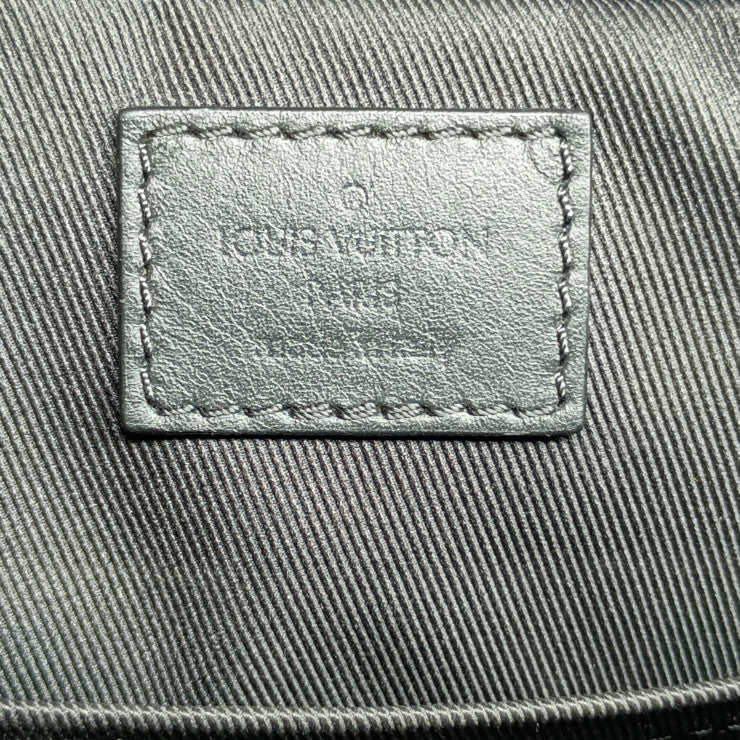 美品 LOUIS VUITTON ルイヴィトン ショルダーバッグ ポシェット ディストリクト N23355 オニキス シルバー金具 ダミエアンフィニレザー メンズ クロスボディバッグ