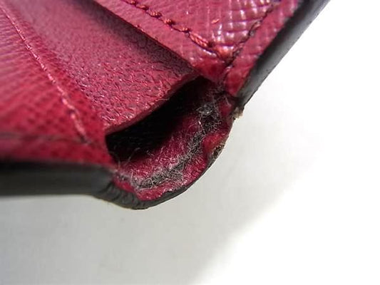 LOUIS VUITTON ルイヴィトン 三つ折り財布 モノグラム ポルトフォイユ・ゾエ M62932 ブラウン フューシャ PVC レザー レディース ゴールド金具