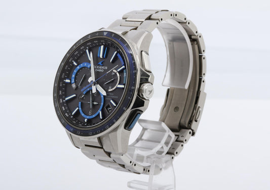CASIO カシオ 時計 オシアナス OCWG11001AJF ブラック文字盤 チタン メンズ アナログ