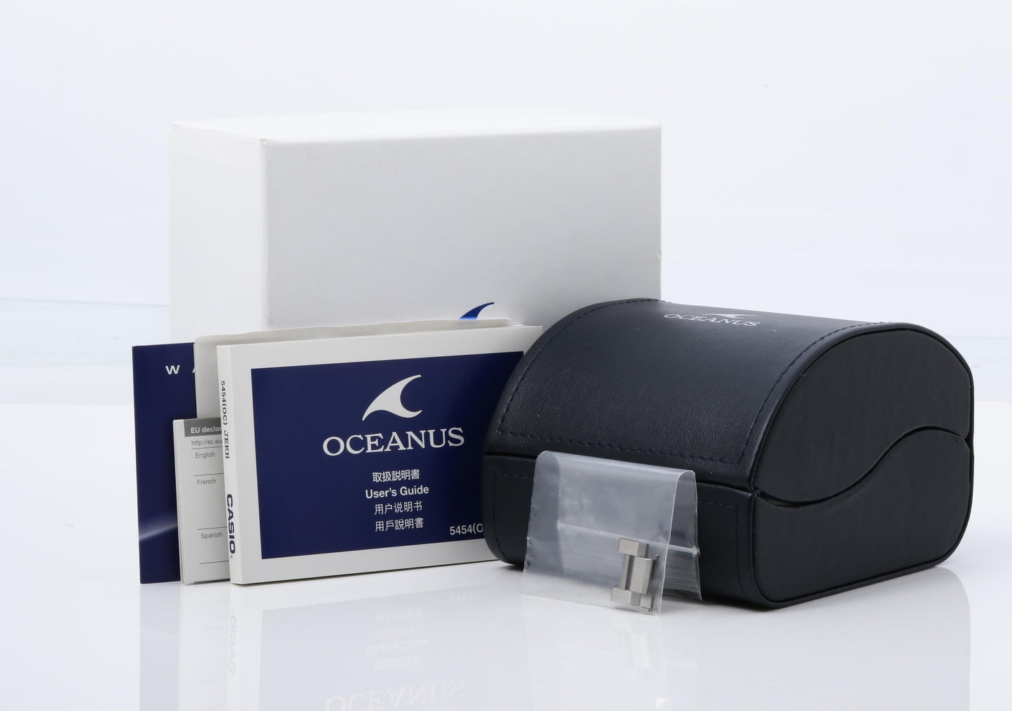 CASIO カシオ 時計 オシアナス OCWG11001AJF ブラック文字盤 チタン メンズ アナログ