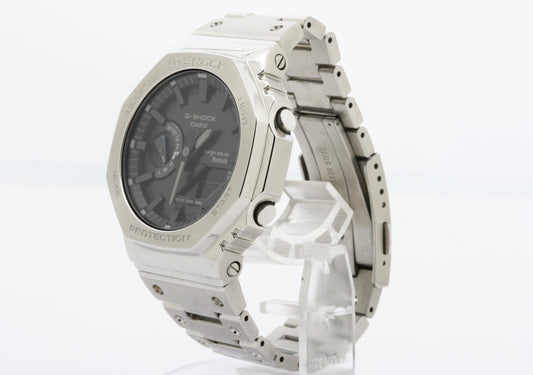 CASIO カシオ 時計 GSHOCK FULL METAL 2100 Series GMB2100D1AJF ブラック文字盤 ステンレススチール メンズ デジアナ