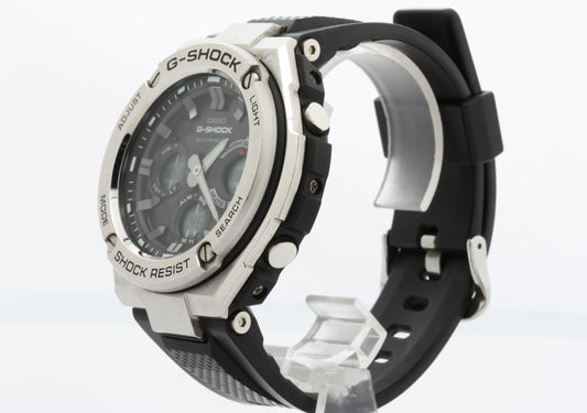 CASIO カシオ 時計 GSHOCK GSTEEL GSTW100 Series GSTW1101AJF ブラック文字盤 樹脂/ステンレススチール メンズ デジアナ