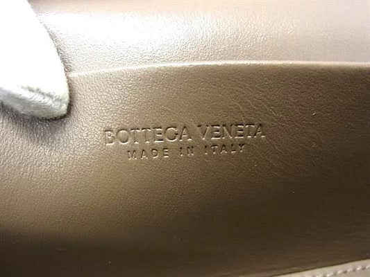 BOTTEGA VENETA ボッテガヴェネタ バニティーケース バン バン 789109 ライムストーン レザー ユニセックス 2WAY イントレチャート 美品