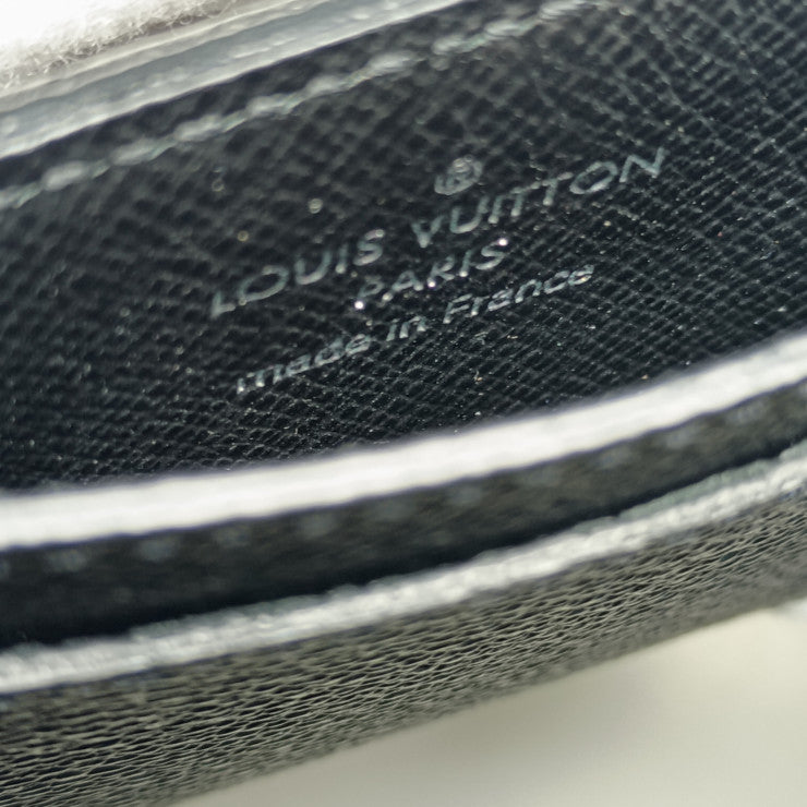 Beautiful Louis Vuitton Card Case Neo Porto Carte N62666 Grey Black Damier Graphite Canvas Calf Leather Men's Business Card Holder