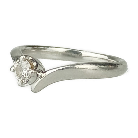 4℃ ヨンドシー 指輪 1PD リング - プラチナ pt950 ダイヤモンド(0.144ct) レディース 1PD 3.6g7号