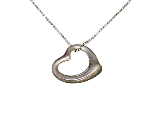 TIFFANY&Co ティファニー ネックレス エルサペレッティ オープンハート - シルバー SV925 レディース ビッグ