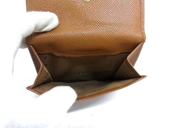 BVLGARI ブルガリ 財布 ブルガリブルガリ - ブラウン レザー ユニセックス Wホック 二つ折り財布 ゴールド金具