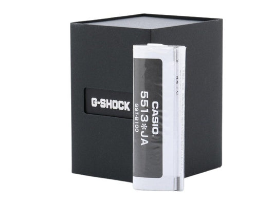 CASIO カシオ 腕時計 G-SHOCK Gスチール GST-B100XB-2AJF ブラック ネイビー文字盤 ステンレス カーボン メンズ Bluetooth ソーラー アナログ