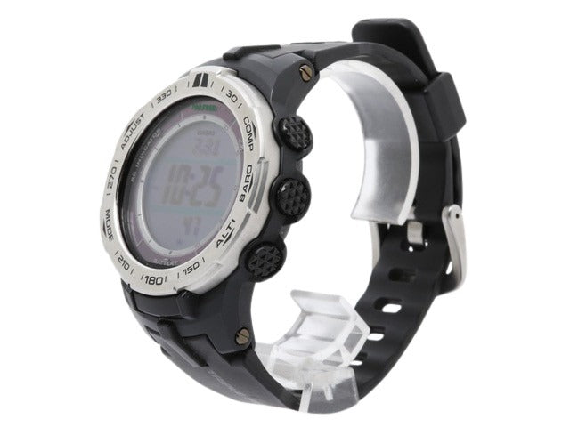 CASIO カシオ 腕時計 プロトレック PRW-3100 シルバー ブラック デジタル文字盤 ステンレス 樹脂 メンズ デジタル 電波ソーラー