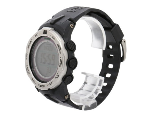 CASIO カシオ 腕時計 プロトレック PRW-3100 シルバー ブラック デジタル文字盤 ステンレス 樹脂 メンズ デジタル 電波ソーラー