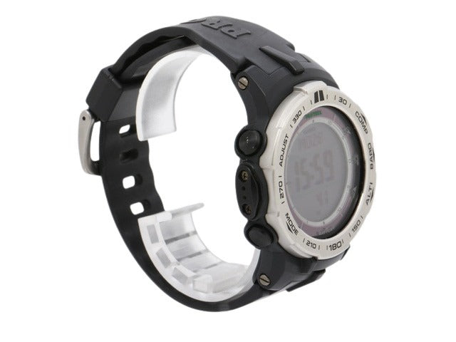 CASIO カシオ 腕時計 プロトレック PRW-3100 シルバー ブラック デジタル文字盤 ステンレス 樹脂 メンズ デジタル 電波ソーラー