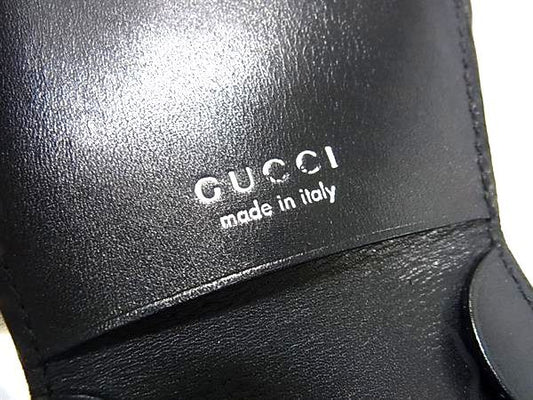 GUCCI グッチ コインケース コインパース 030.2778 ブラック レザー ユニセックス 美品