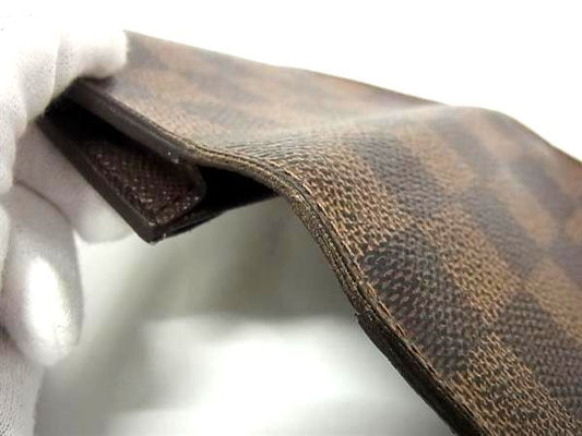 LOUIS VUITTON ルイヴィトン カードケース ダミエ アンヴェロップ カルト ドゥ ヴィジット N62920 エベヌ PVC レザー ユニセックス