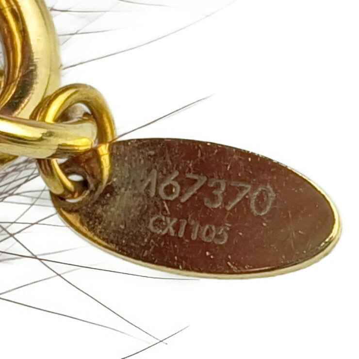美品 LOUIS VUITTON ルイヴィトン バッグチャーム ファジーV キーホルダー M67370 アマラント フォックスファー ユニセックス