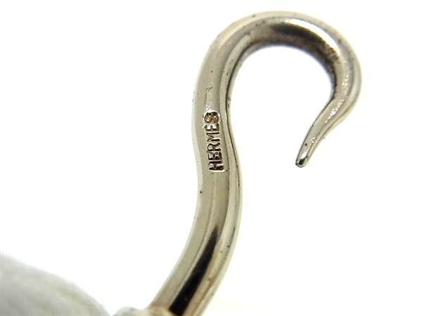 HERMES エルメス チョーカー ジャンボ - ブラック系×ブラウン系 レザー ユニセックス 編み込み シルバー金具