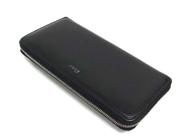 Cartier カルティエ 財布 マストライン ラウンドファスナー 長財布 L3001170 ブラック レザー レディース シルバー金具