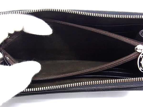 Cartier カルティエ 財布 マストライン ラウンドファスナー 長財布 L3001170 ブラック レザー レディース シルバー金具