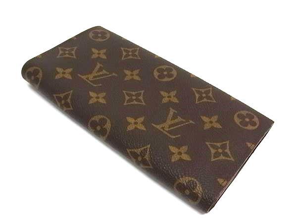 LOUIS VUITTON ルイヴィトン 長財布 モノグラム ポシェット ポルトモネクレディ M61723 ブラウン PVC レザー ユニセックス ゴールド金具