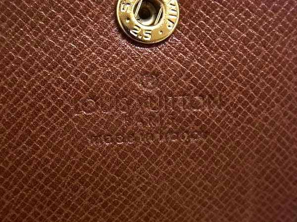 LOUIS VUITTON ルイヴィトン 長財布 モノグラム ポシェット ポルトモネクレディ M61723 ブラウン PVC レザー ユニセックス ゴールド金具