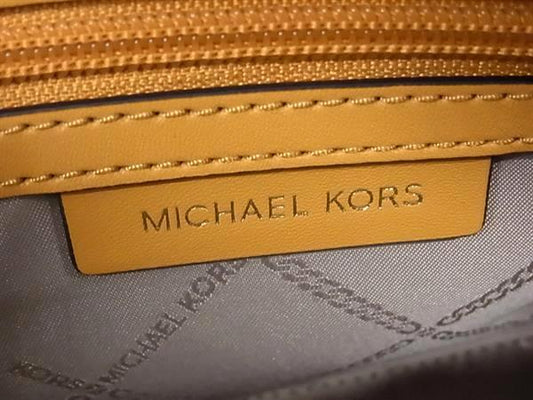 MICHAEL KORS マイケルコース ハンドバッグ WILLIAMSBURG ペブルドレザー ボウリング サッチェル スモール 30F3G6WS1L マスタードイエロー レザー レディース 2WAY 新品未使用展示品