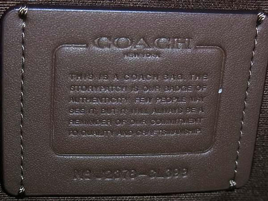 COACH コーチ ショルダーバッグ シグネチャー ニーナ キャリーオール トートバッグ CL399 ブラウン PVC レザー レディース 新古未使用展示品