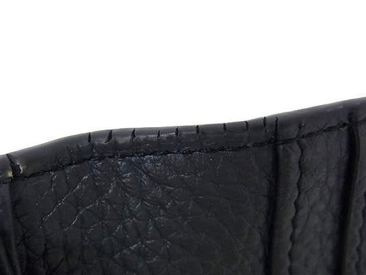 BALLY バリー 財布 RIBBON ネイビー レザー メンズ 二つ折り 長財布 美品