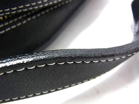 GIVENCHY ジバンシィ ショルダーバッグ ブラック グレー キャンバス×レザー レディース ロゴ柄 タッセル ゴールド金具 超美品