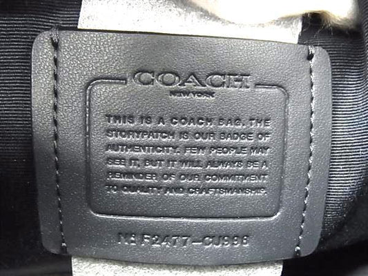 COACH コーチ ショルダーバッグ シグネチャー CU998 ネイビー グレー系 キャンバス×レザー レディース ゴールド金具 新品未使用展示品