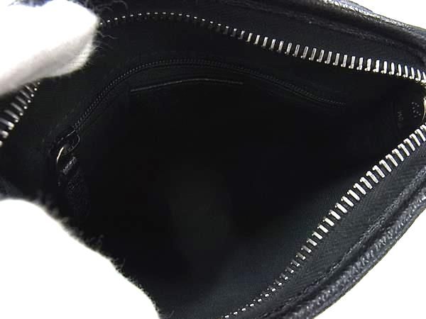 BVLGARI ブルガリ ショルダーバッグ ブラック レザー ユニセックス シルバー金具