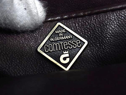 COMTESSE コンテス ハンドバッグ ブラウン ホースヘア レザー レディース