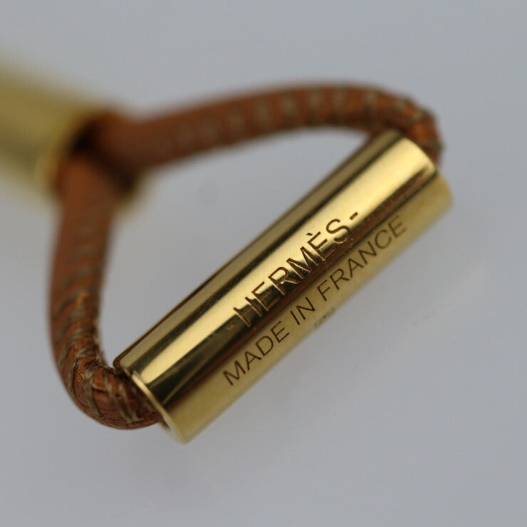 美品 HERMES エルメス アス ドゥ クール GM ネックレス - ヴォースイフト GOLD ブラウン系 ゴールド金具 ペンダント Y刻印