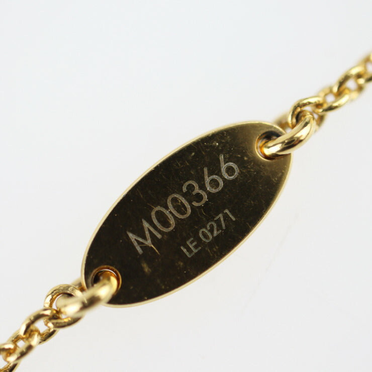 LOUIS VUITTON ルイ ヴィトン コリエ・グローリーV ネックレス M00366 メタル ラインストーン ゴールド シルバー ビトン