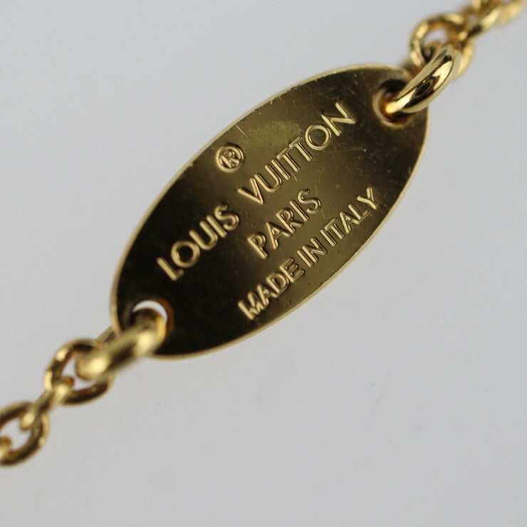 LOUIS VUITTON ルイ ヴィトン コリエ・グローリーV ネックレス M00366 メタル ラインストーン ゴールド シルバー ビトン