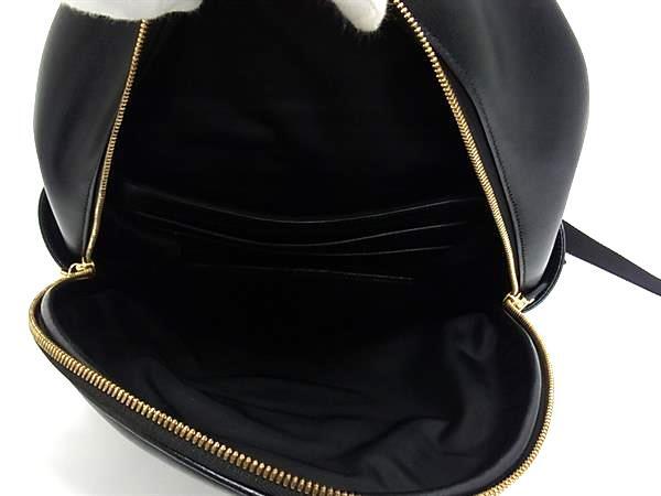 超美品 Salvatore Ferragamo サルヴァトーレ フェラガモ リュックサック ガンチーニ バックパック 21 H008 ブラック ゴールド金具 レザー レディース