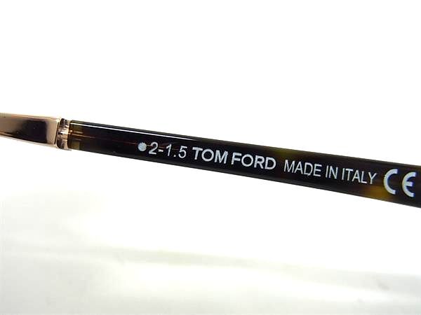 美品 TOM FORD トムフォード サングラス サングラス TF393 ゴールド ブラウン系 メタル プラスチック メンズ フルリム