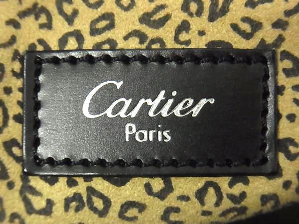 美品 Cartier カルティエ トートバッグ パンテール ショルダートート L100360 ブラック シルバー金具 レザー レディース