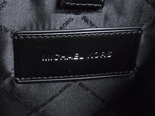 MICHAEL KORS マイケルコース リュックサック COOPER ポケット ホワイト ブラック PVC ユニセックス MK柄 新品未使用展示品