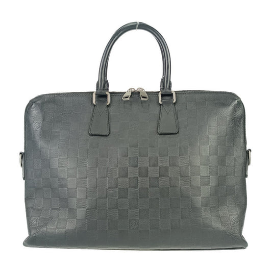 LOUIS VUITTON ルイヴィトン ビジネスバッグ PDJ ポルトドキュマンジュール N41248 オニキス シルバー金具 ダミエアンフィニ メンズ 2WAY ブリーフケース ショルダーバッグ