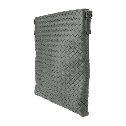 BOTTEGA VENETA ボッテガ ヴェネタ ショルダーバッグ イントレチャート 172736 グレー系 カーフレザー メンズ クロスボディバッグ