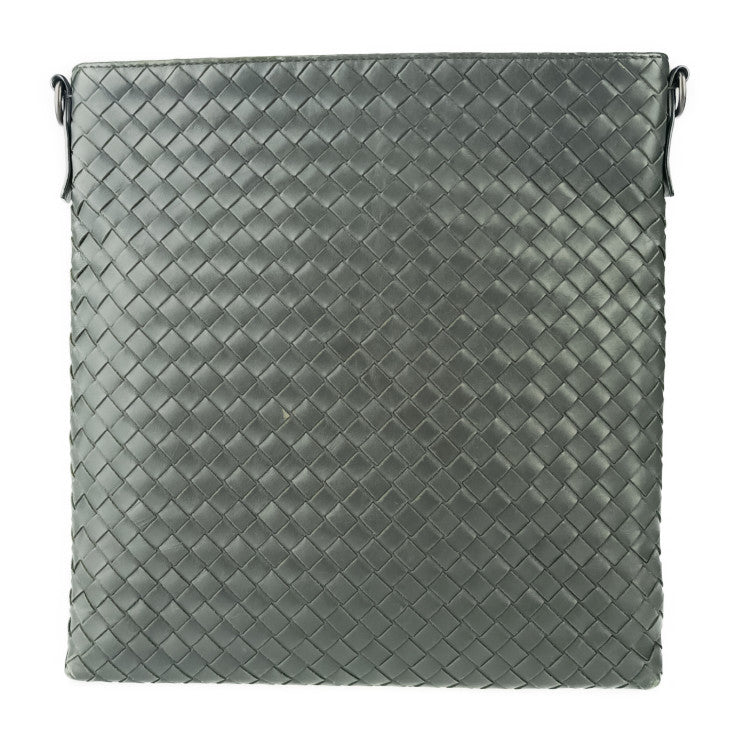 BOTTEGA VENETA ボッテガ ヴェネタ ショルダーバッグ イントレチャート 172736 グレー系 カーフレザー メンズ クロスボディバッグ