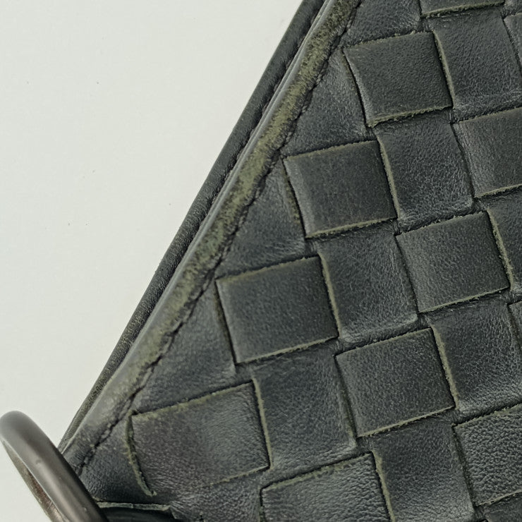 BOTTEGA VENETA ボッテガ ヴェネタ ショルダーバッグ イントレチャート 172736 グレー系 カーフレザー メンズ クロスボディバッグ