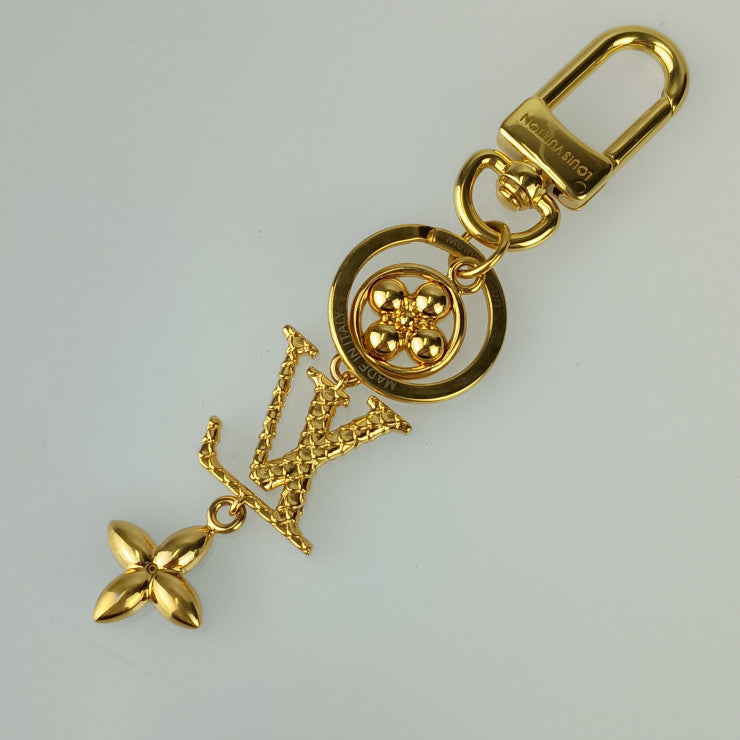 LOUIS VUITTON ルイヴィトン キーホルダー ポルト クレ・LV ワンダー オブ シー M01650 ゴールド メタル ユニセックス キーリング