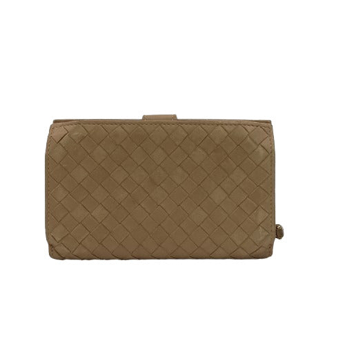 BOTTEGA VENETA ボッテガヴェネタ 財布 イントレチャート 二つ折り財布 121060 ベージュ系 レザー ユニセックス
