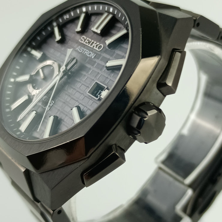 超美品 SEIKO セイコー 腕時計 アストロンネクスターシリーズ 3X62-0AA0/SBXD015 ブラック文字盤 TI TI メンズ ソーラーGPS衛星電波