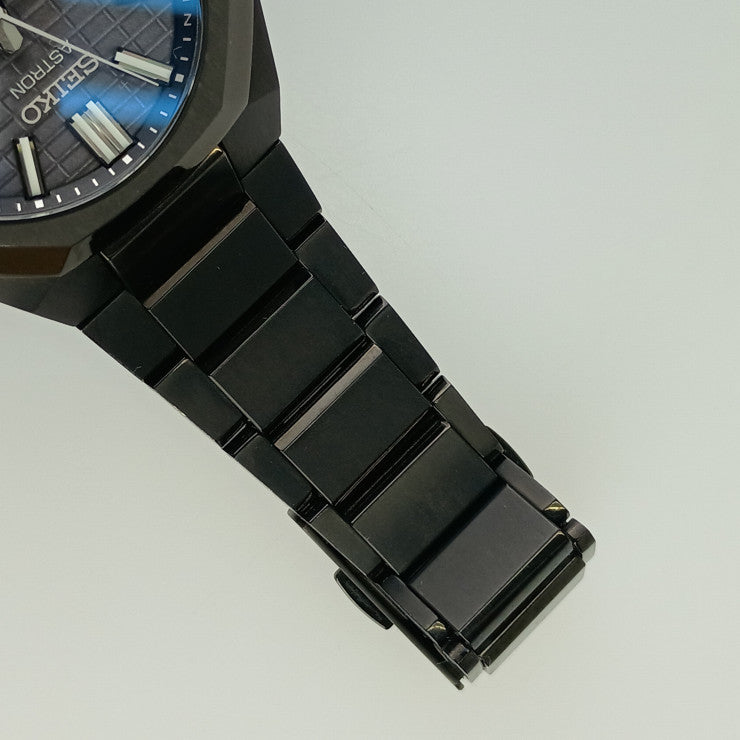 超美品 SEIKO セイコー 腕時計 アストロンネクスターシリーズ 3X62-0AA0/SBXD015 ブラック文字盤 TI TI メンズ ソーラーGPS衛星電波