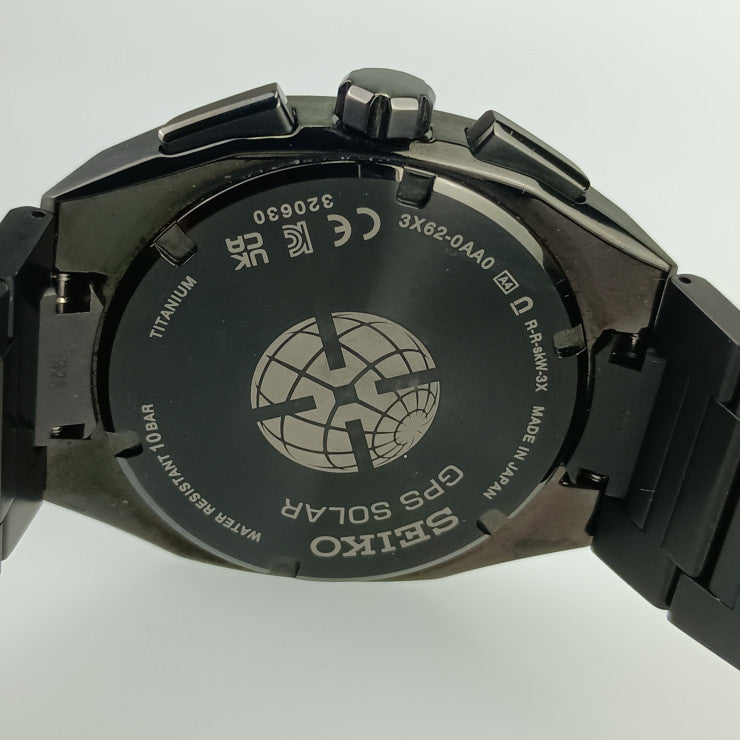 超美品 SEIKO セイコー 腕時計 アストロンネクスターシリーズ 3X62-0AA0/SBXD015 ブラック文字盤 TI TI メンズ ソーラーGPS衛星電波