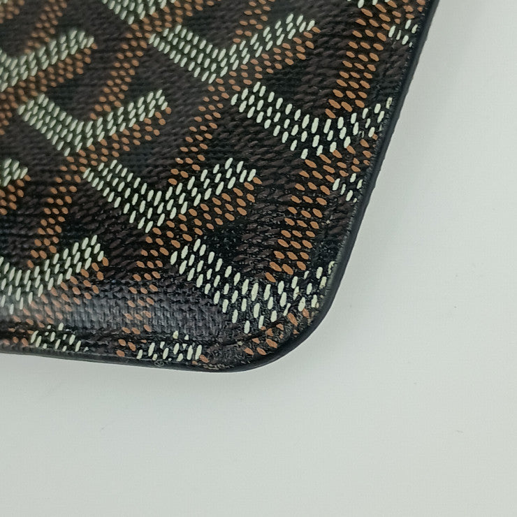 美品 GOYARD ゴヤール クラッチバッグ カモンドMM - ブラック PVC レザー ユニセックス