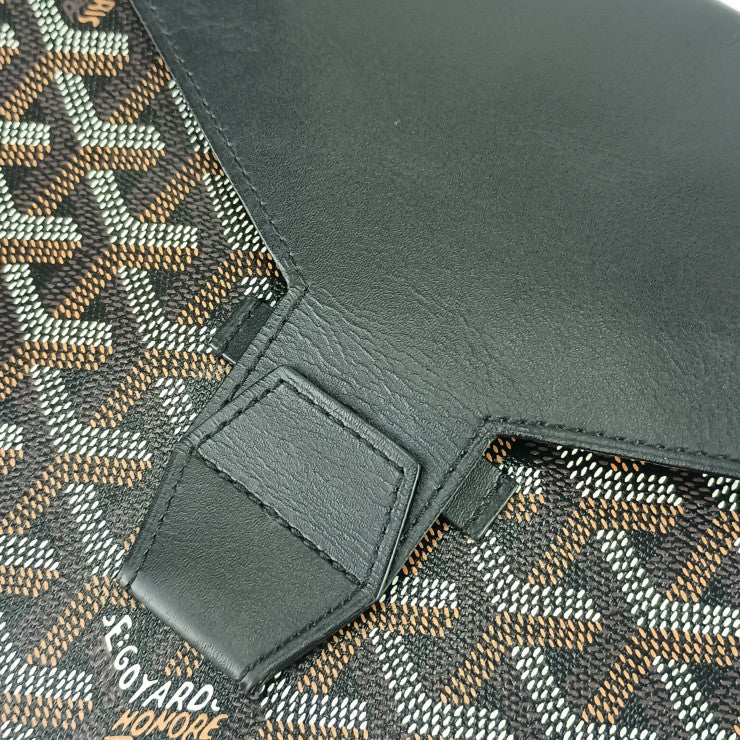美品 GOYARD ゴヤール クラッチバッグ カモンドMM - ブラック PVC レザー ユニセックス